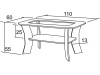 K10 FILIP , konferenční stolek 110x60cm, výběr provedení