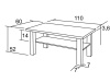 K11 TOMÁŠ, konferenční stolek 110x60cm, výběr provedení