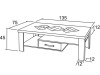 K110 VIKTOR, konferenční stolek 135x75cm, výběr provedení