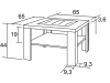 K114 ALOIS, konferenční stolek 65×65cm, výběr provedení