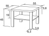 K116 LUBKO, konferenční stolek 55×55cm, výběr provedení