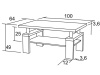 K121 RICHARD, konferenční stolek 100x64cm, výběr provedení