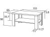 K132 KLEMENT, konferenční stolek 110x65cm, výběr provedení