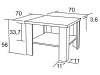 K133 ALBERT, konferenční stolek 70x70cm, výběr provedení