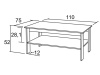 K134 LEOPOLD, konferenční stolek 110x75cm, výběr provedení