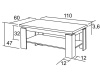 K220 EVŽEN, konferenční stolek 110x60cm, výběr provedení