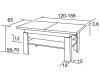 K36 RADIM, konferenční stolek rozkládací 120-156x65cm, výběr provedení