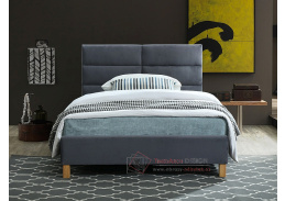 SIERRA, čalouněná postel 120x200cm, látka šedá