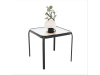 RAMOL, zahradní příruční stolek, černá / tvrzené sklo