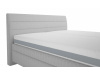 VERNON, čalouněná postel 160x200cm, látka světle šedá