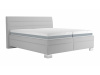 VERNON, čalouněná postel 160x200cm, látka světle šedá
