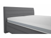 VERNON, čalouněná postel 180x200cm, látka tmavě šedá
