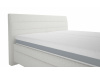 VERNON, čalouněná postel 160x200cm, látka béžová / matrace ASTERIA