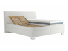 VERNON, čalouněná postel 160x200cm, látka béžová / matrace ASTERIA