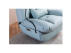 TV-7089 BLUE, relaxační křeslo s elektrickým polohováním, ekokůže modrá