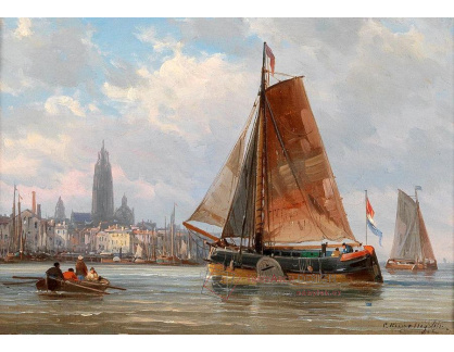 DDSO-3603 Charles Euphrasie Kuwasseg - Rybáři u Amsterdamu