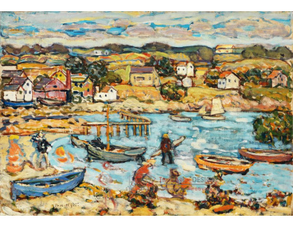 D-7455 Maurice Brazil Prendergast - Přístav v Marblehead