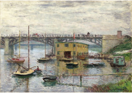 D-7077 Claude Monet - Most v Argenteuil za šedivého dne