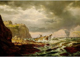 SO XIV-354 Johan Christian Dahl - Ztroskotání na pobřeží Norska