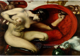 DDSO-3423 Franz von Stuck - Zraněná Amazonka