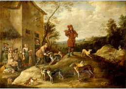 SO XVI-452 David Teniers - Odpočinek lovců