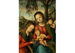 VlCR-134 Lucas Cranach - Madonna s dítětem a svatou Kateřinou