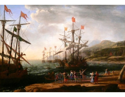 VL57 Claude Lorrain - Loďstvo a ženy v Troji