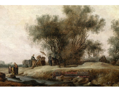 SO VIII-190 Salomon van Ruysdael - Krajina s pradlenami