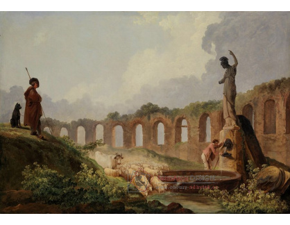 DDSO-2162 Hubert Robert - Akvadukt v ruinách