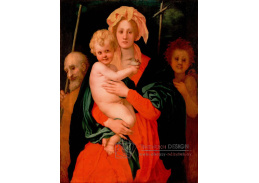 VSO173 Jacopo Pontormo - Madonna a dítě se svatým Josefem a Janem Křtitelem