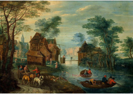 BRG-100 Jan Brueghel - Vesnice u kanálu