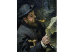 R14-12 Pierre-Auguste Renoir - Claude Monet při čtení novin