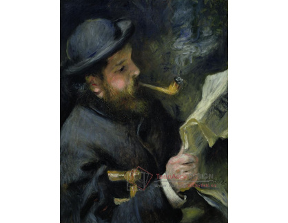 R14-12 Pierre-Auguste Renoir - Claude Monet při čtení novin