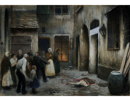 Jakub Schikaneder - Studie vraždy v domě