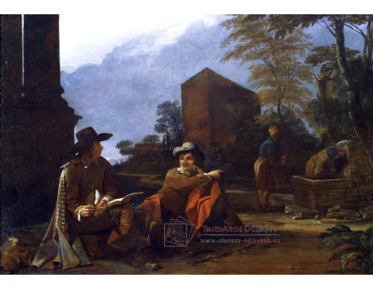 KO IV-437 Michael Sweerts - Umělci odpočívající u kašny