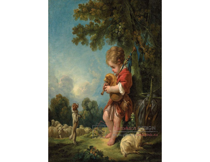 D-6233 Francois Boucher - Pastýř hrající na dudy