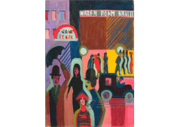 VELK 122 Ernst Ludwig Kirchner - Obchodní dům v dešti