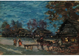 SO VIII-307 Konstantin Korovin - Večerní vesnice