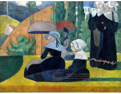 KO III-94 Emile Bernard - Bretaňské ženy s deštníky