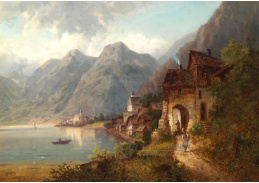 KO VI-48 Neznámý autor - Pohled na Hallstatt