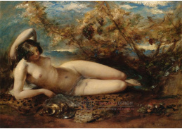 DDSO-1067 William Etty - Ženský akt na kožešině