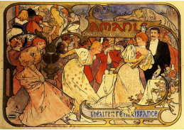 VAM43 Alfons Mucha - Amants