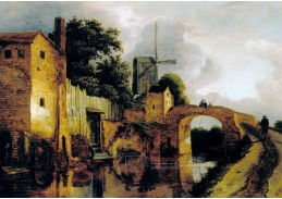 SO XIV-214 Jacob Isaacksz van Ruisdael - Most přes kanál