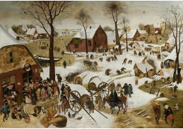 A-7666 Pieter Brueghel - Sčítání lidu v Betlémě