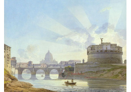 SO IV-286 Alexander Brullov - Západ slunce na Castel Sant Angelo v Římě