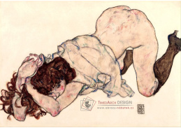 VES 233 Egon Schiele - Klečící dívka