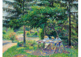 VCP-334 Camille Pissarro - Děti v zahradě u Eragny