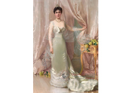 D-6123 Vittorio Matteo Corcos - Portrét princezny Evelyne Colonna di Stigliano