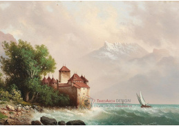 D-8821 Hubert Sattler - Pohled na hrad Chillon