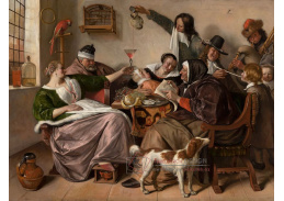 A-1756 Jan Steen - Jak starý zpívá, tak mladý dýmá